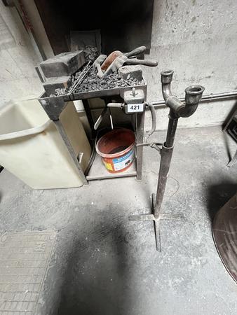 Schmiedeofen mit Abzug - kpl.Schmiedewerkzeug