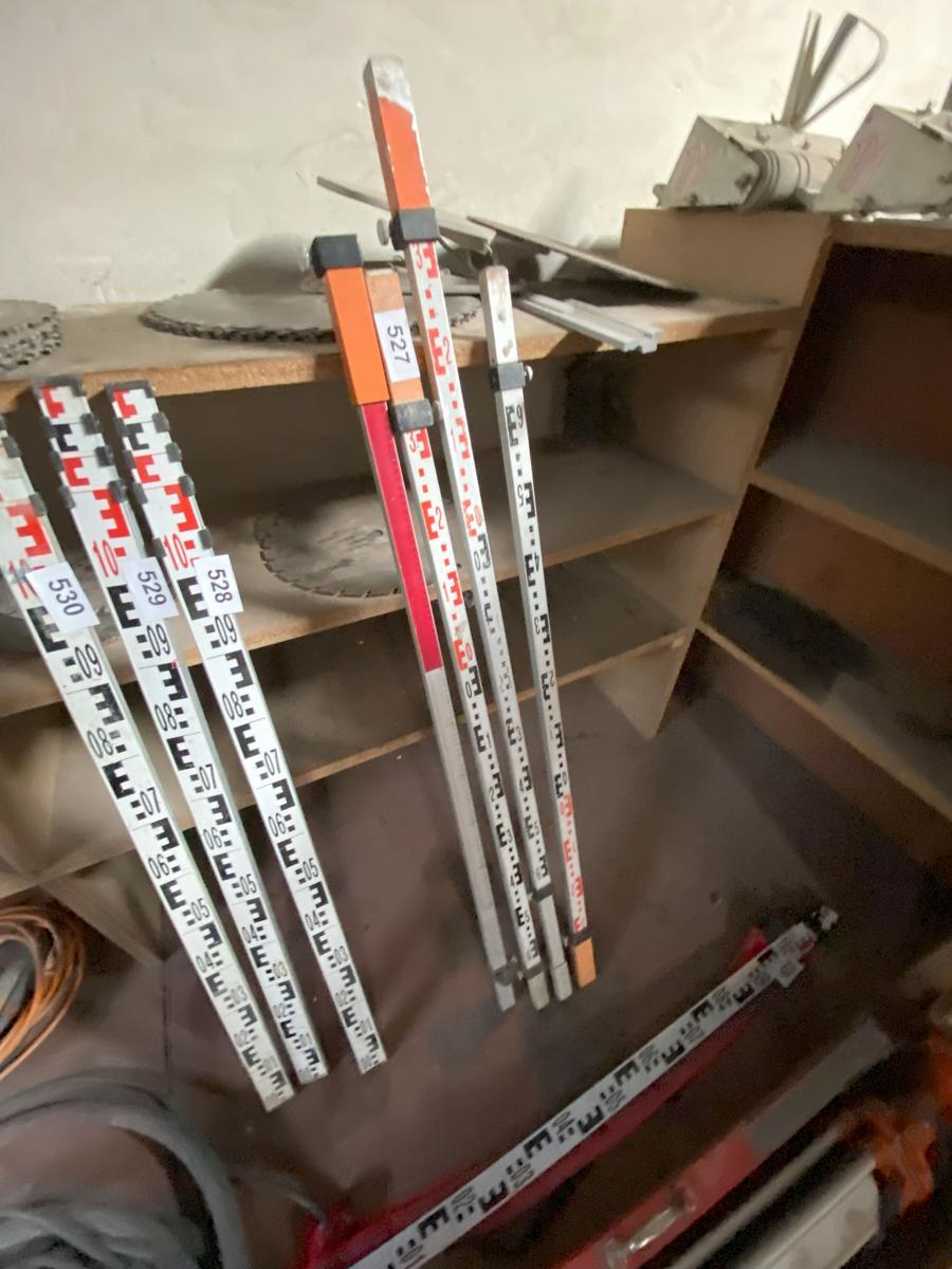 4 Stück Nivellierlatten