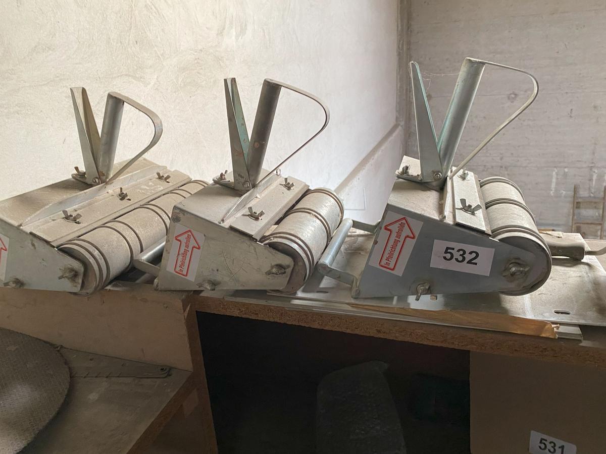 3 Stück Mörtelschlitten