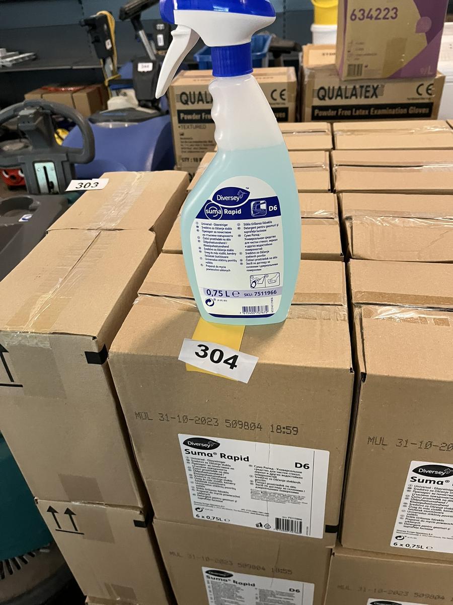 36 Flaschen DIVERSEY SUMA RAPID 0.75 l Glasreiniger