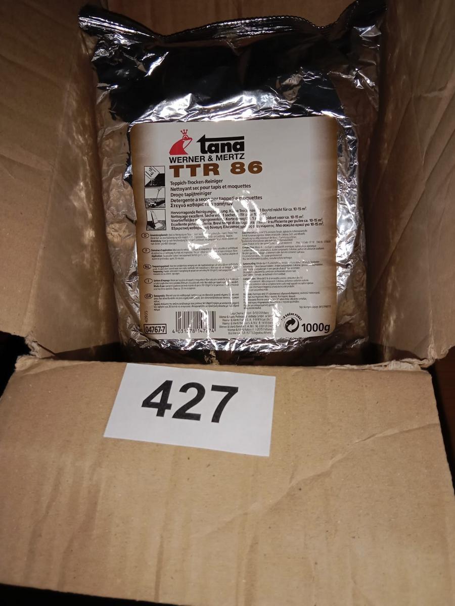 8 Säcke Teppich - Trockenreiniger, je 1000g