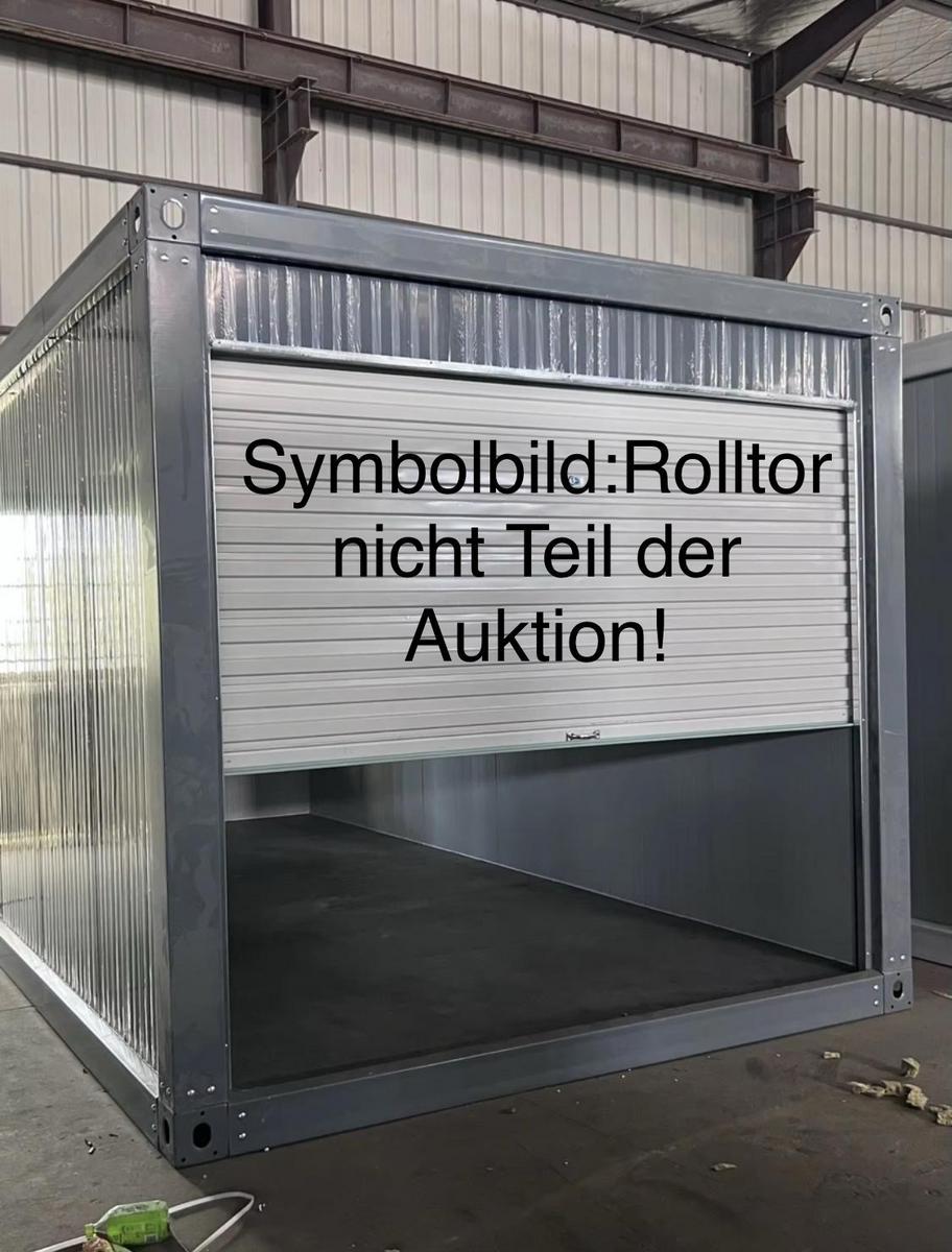 Lagercontainer in Sandwichpaneel - Bauweise, anthrazitgrau