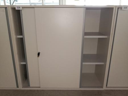 Neudörfler Aktenschrank, 120x45x113cm, 3 Ordner hoch, cremefarbig, mit Schlüssel Neudörfler Aktenschrank, 120x45x113cm, 3 Ordner hoch, cremefarbig, mit Schlüssel