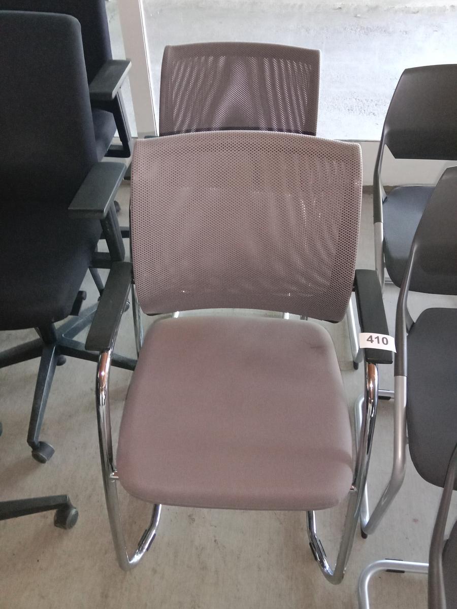 2 Stk. Sedus Freischwinger, Stoff, Rückenteil Netz