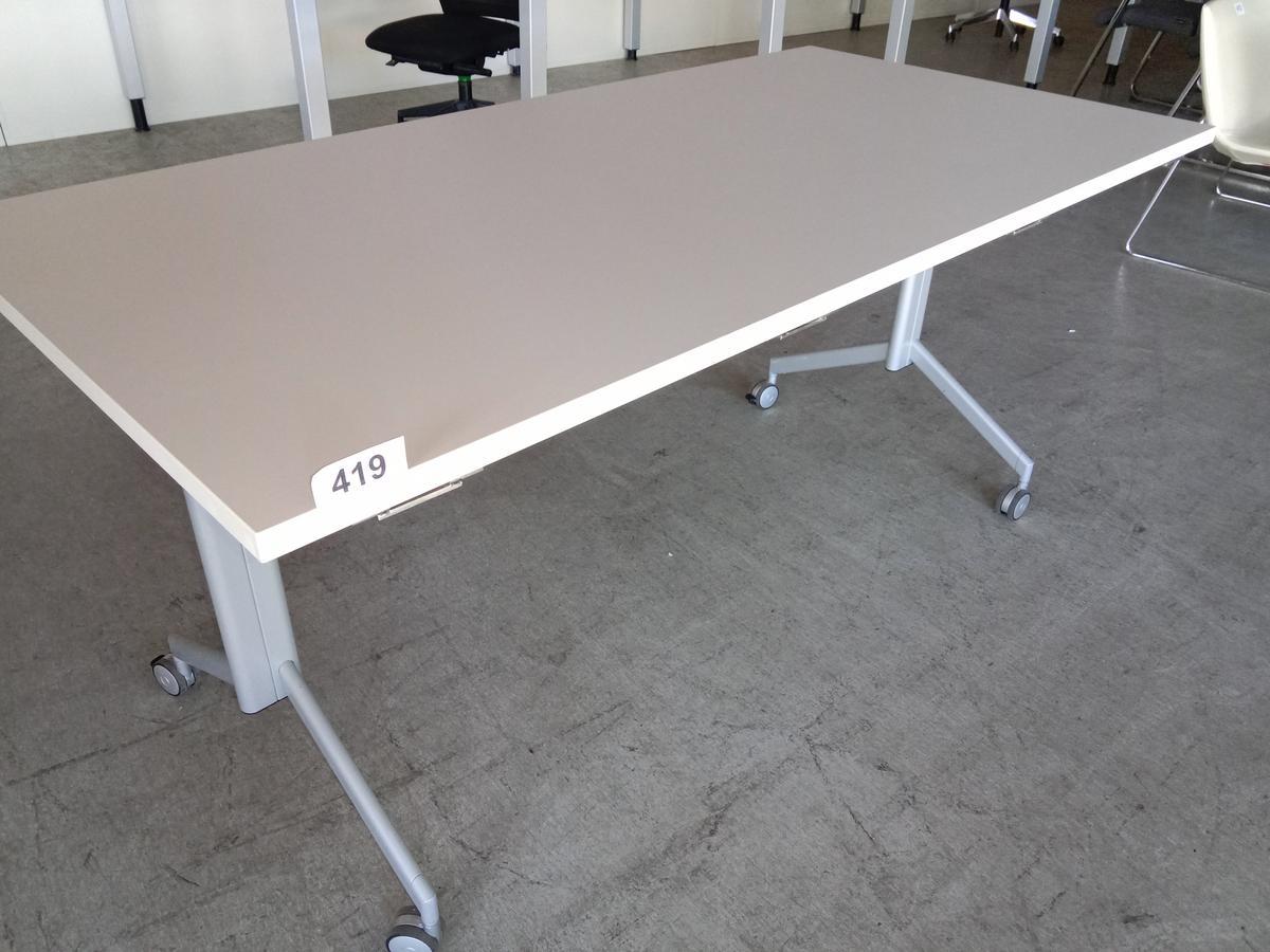 6 Stk. Neudörfler Seminartische, mobil, hochwertig, klappbar, je ca. 160x80cm