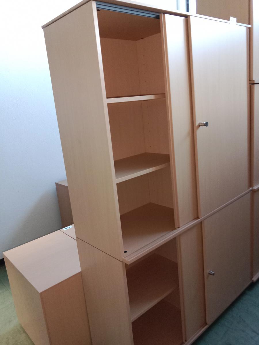 Bene Aktenschrank, Buche, ca. 120x45x190cm, 5 Ordner hoch