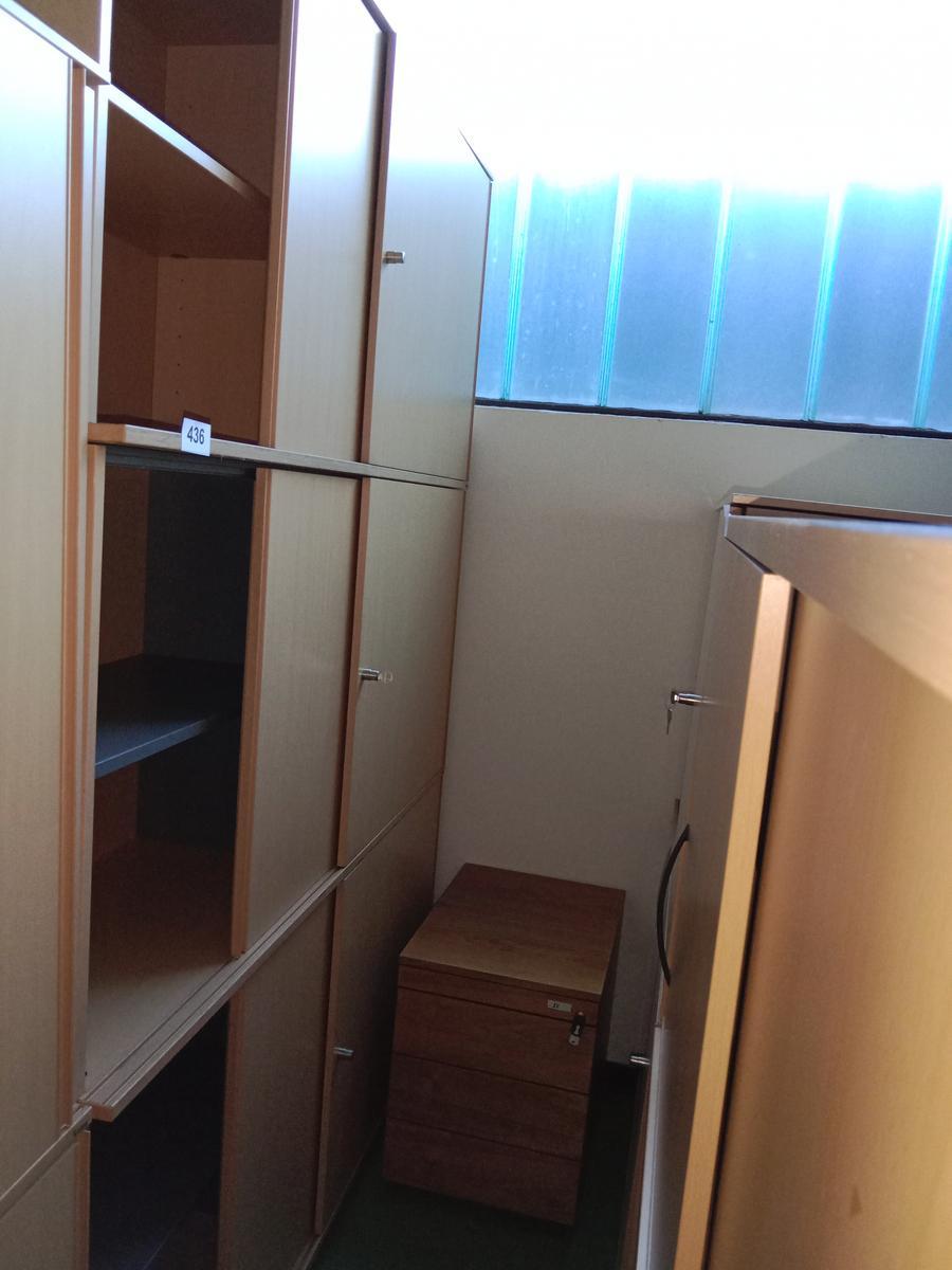 Bene Aktenschrank, Buche, ca. 120x45x230cm, 6 Ordner hoch