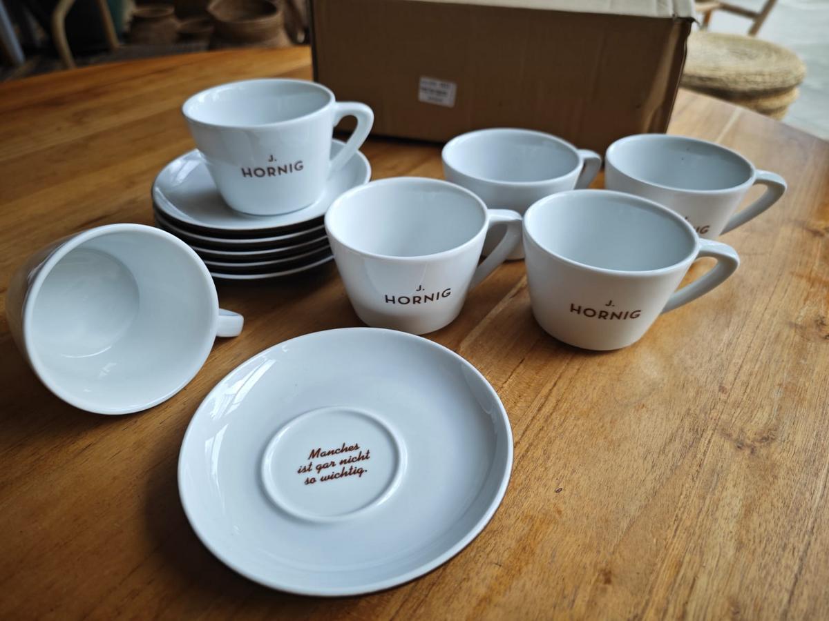 Cappuccino Tassen inkl. Untertassen, 6 Stk.