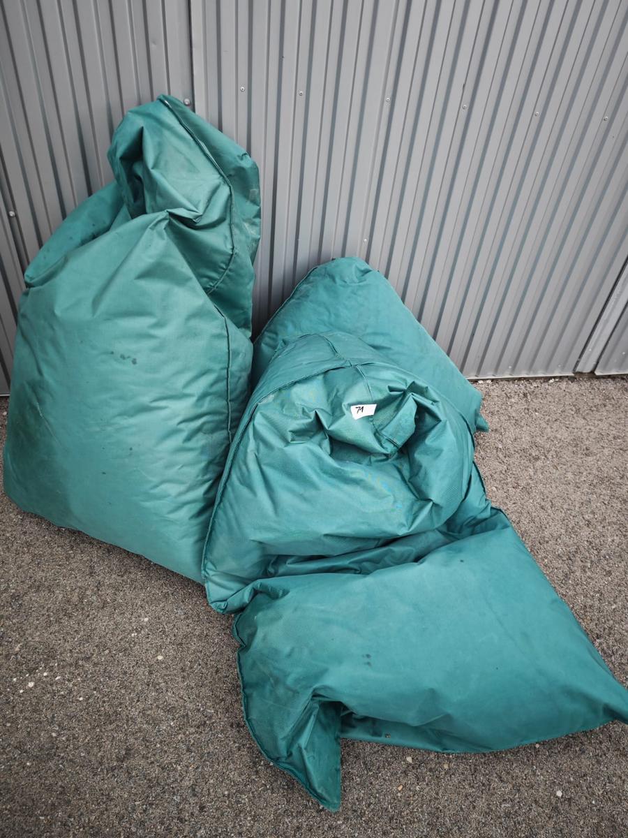 Sitzsack, türkis, 3 Stk.