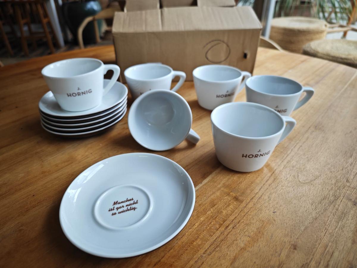Cappuccino Tassen inkl. Untertassen, 6 Stk.