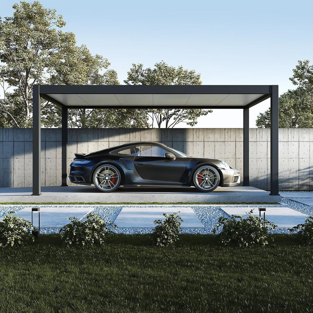 Carport, rostfrei, 3 x 5.3 Meter - Höhe 255 cm