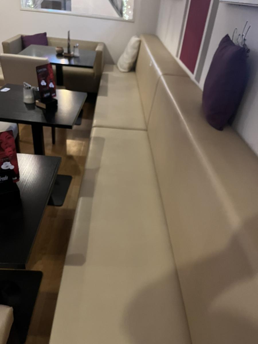 3 teilige Sitzbank je ca. 223/62/90 cm