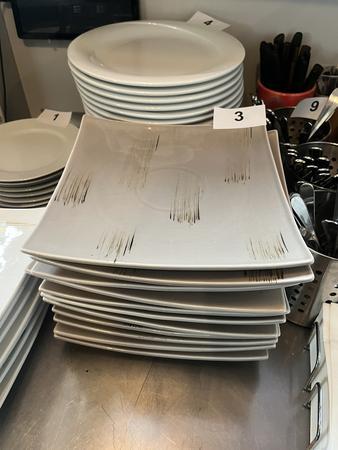 11 Stk. Dessertteller eckig 11 Stk. Dessertteller eckig