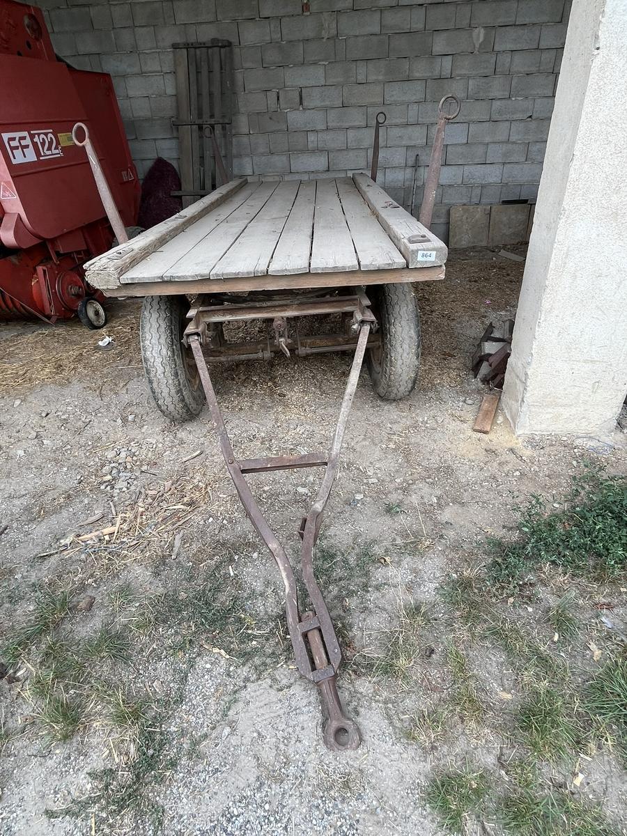 Plateauanhänger, ausziehbar, 2-achsig, ohne Kipper, für Holz/Langguttransport, BJ unbekannt