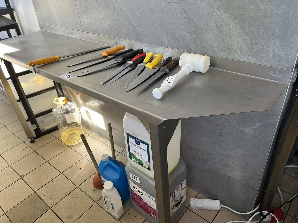 Edelstahl Arbeitsmodul 180/40/87 cm