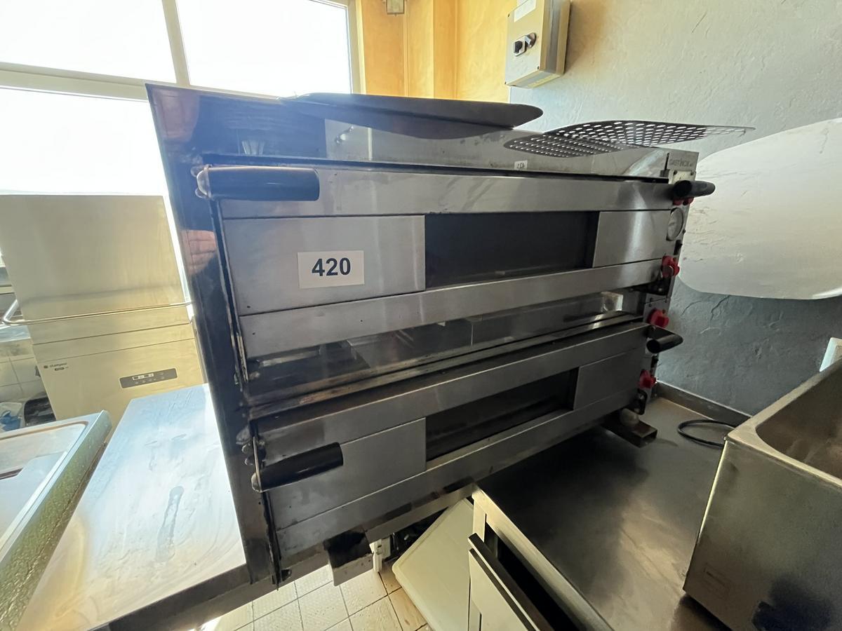 Pizzaofen 2 Etagen Franco Benetto FV 44-10 KW , 90/90/65 cm
