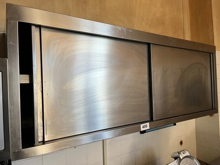 Edelstahl Hngeschrank ca. 160/40/60 cm mit 2 Etagen