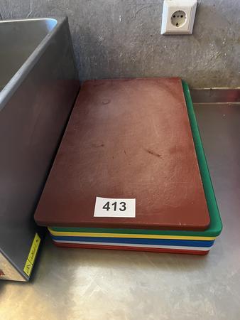 6 Stck Kunststoff Schneidbretter 30/50 cm
