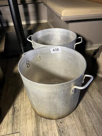 2 Stck Kochtpfe Alu 34 / 32 cm