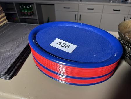 20 Stck Servierplatten Kunststoff 20 cm Durchmesser