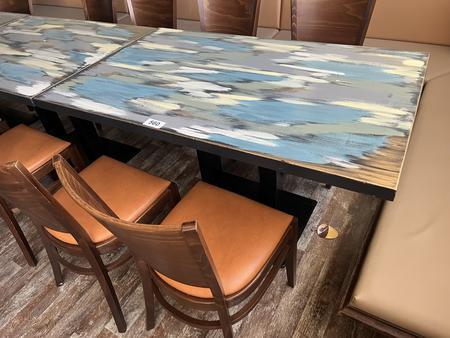 Gastrotisch 130/80 cm mit 4 Sthlen