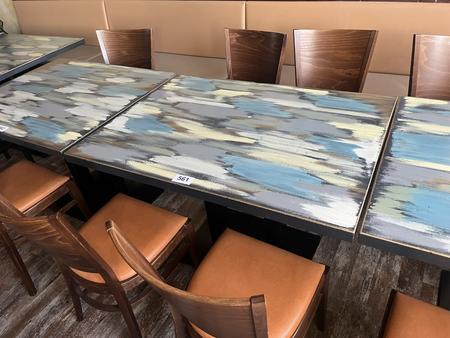 Gastrotisch 110/80 cm mit 4 Sthlen