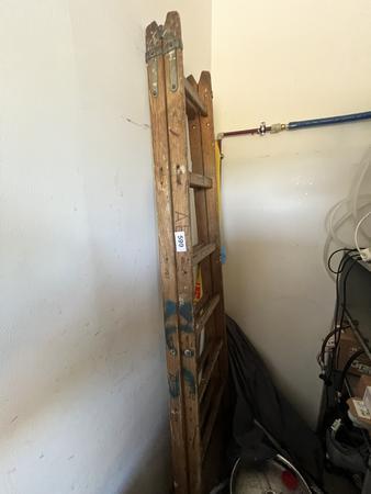 Holzstehleiter 2 x 7 stufig