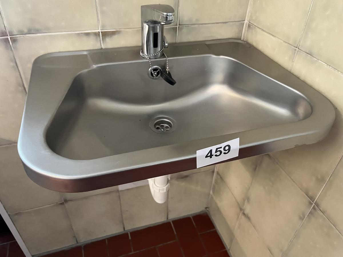 Edelstahl Waschbecken mit Armatur 56/42/18 cm?d=2025-09-16 22:22:22