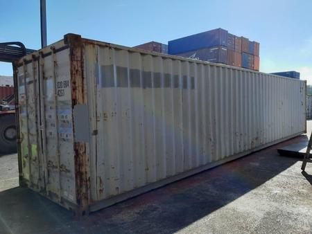 40 Fu See- und Lagercontainer, grau, Containernummer: XXXX030604-1, gebraucht