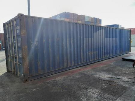 40 Fu See- und Lagercontainer, blau, Containernummer: XXXX463501-2, gebraucht