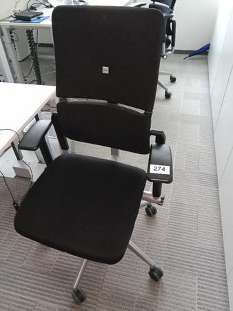 Steelcase Bürodrehstuhl, Stoffbezug, schwarz Steelcase Bürodrehstuhl, Stoffbezug, schwarz