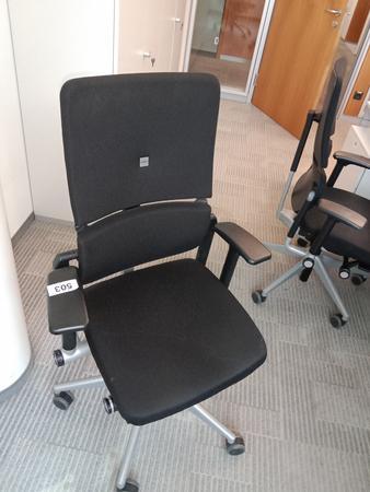 Steelcase Bürodrehstuhl, Stoffbezug, schwarz Steelcase Bürodrehstuhl, Stoffbezug, schwarz