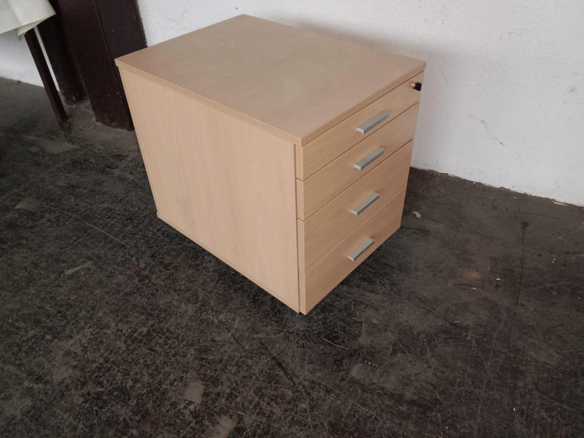 1 Palette mit 8 Stk. Rollcontainer, Holzoptik, je ca. 60x45x56cm