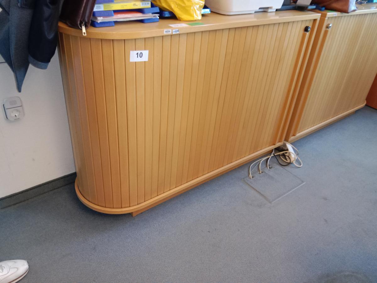 Rollladenschrank, 120cm lang, 2 Ordner hoch