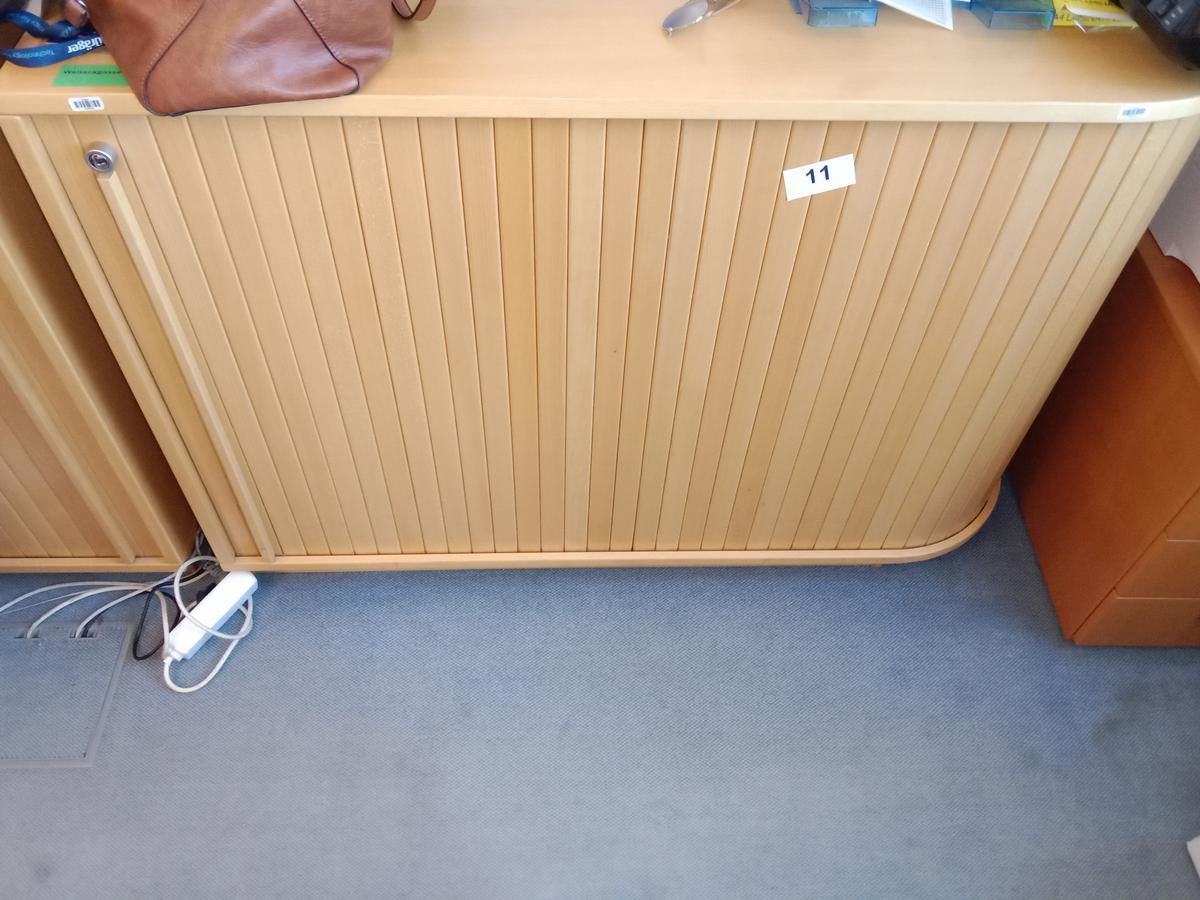Rollladenschrank, 120cm lang, 2 Ordner hoch