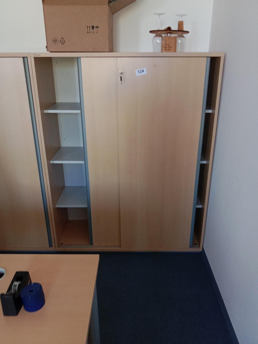 Aktenschrank, 120cm lang, 4 Ordner hoch