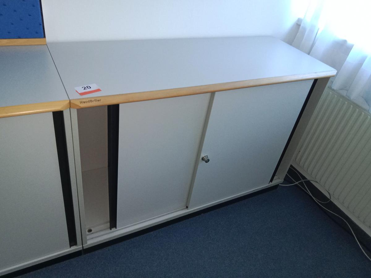 Aktenschrank, 120cm lang, 2 Ordner hoch