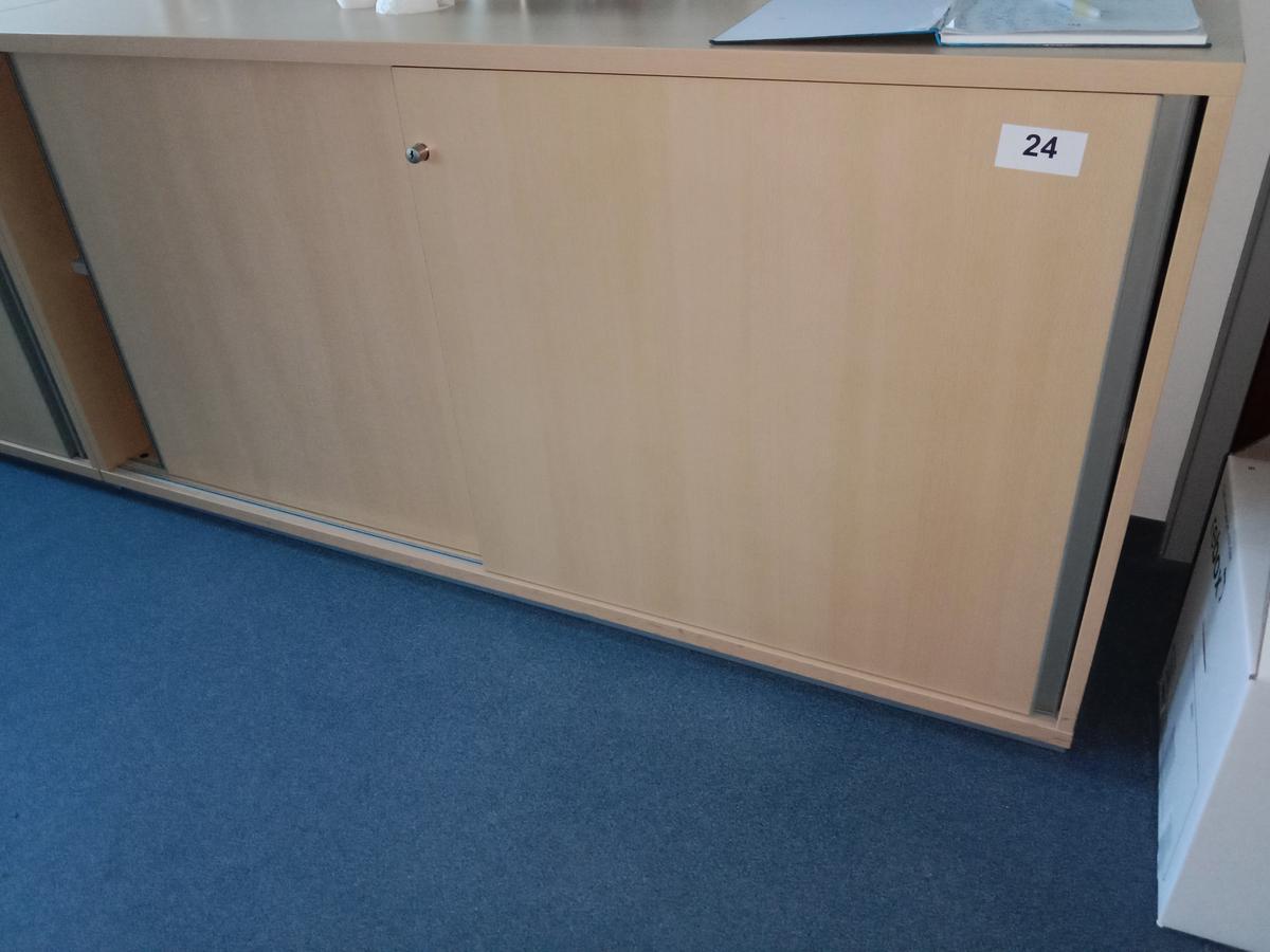 Aktenschrank, 160cm lang, 2 Ordner hoch