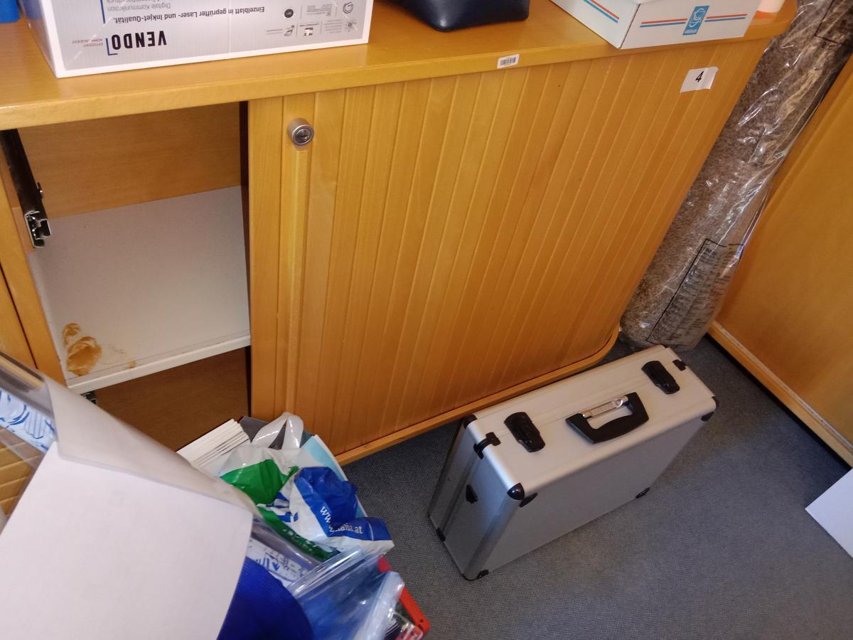 Rollladenschrank, 120cm lang, 2 Ordner hoch