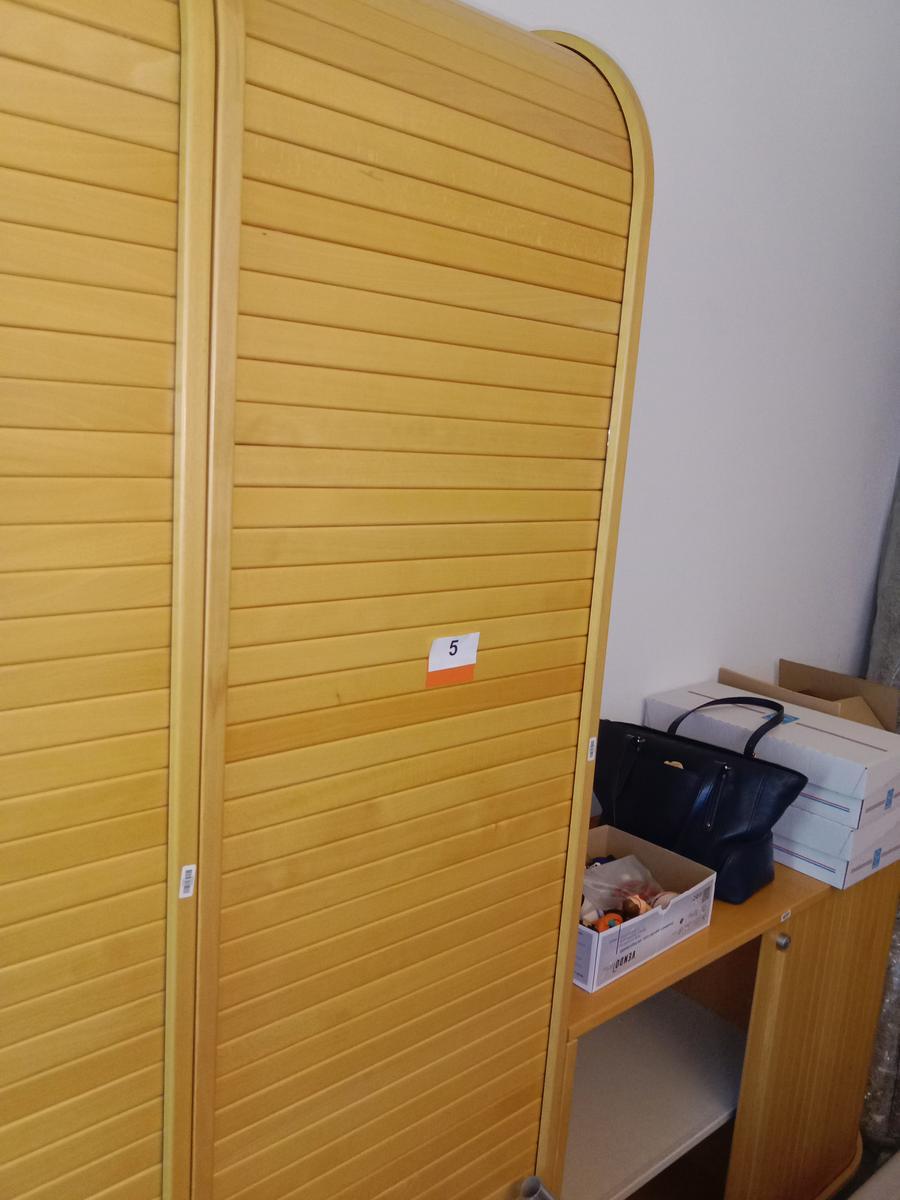 Rollladenschrank, 55cm lang, 5 Ordner hoch (210cm)