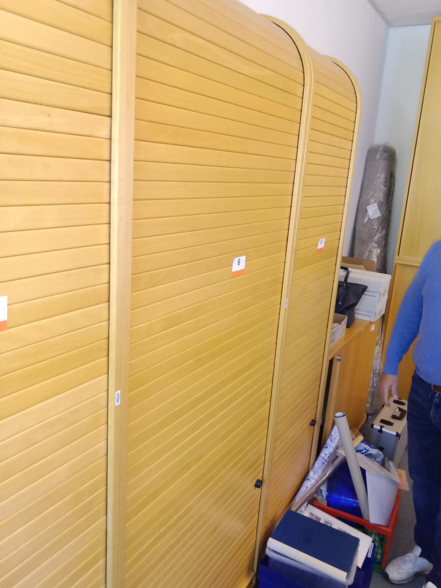 Rollladenschrank, 81cm lang, 5 Ordner hoch (210cm)