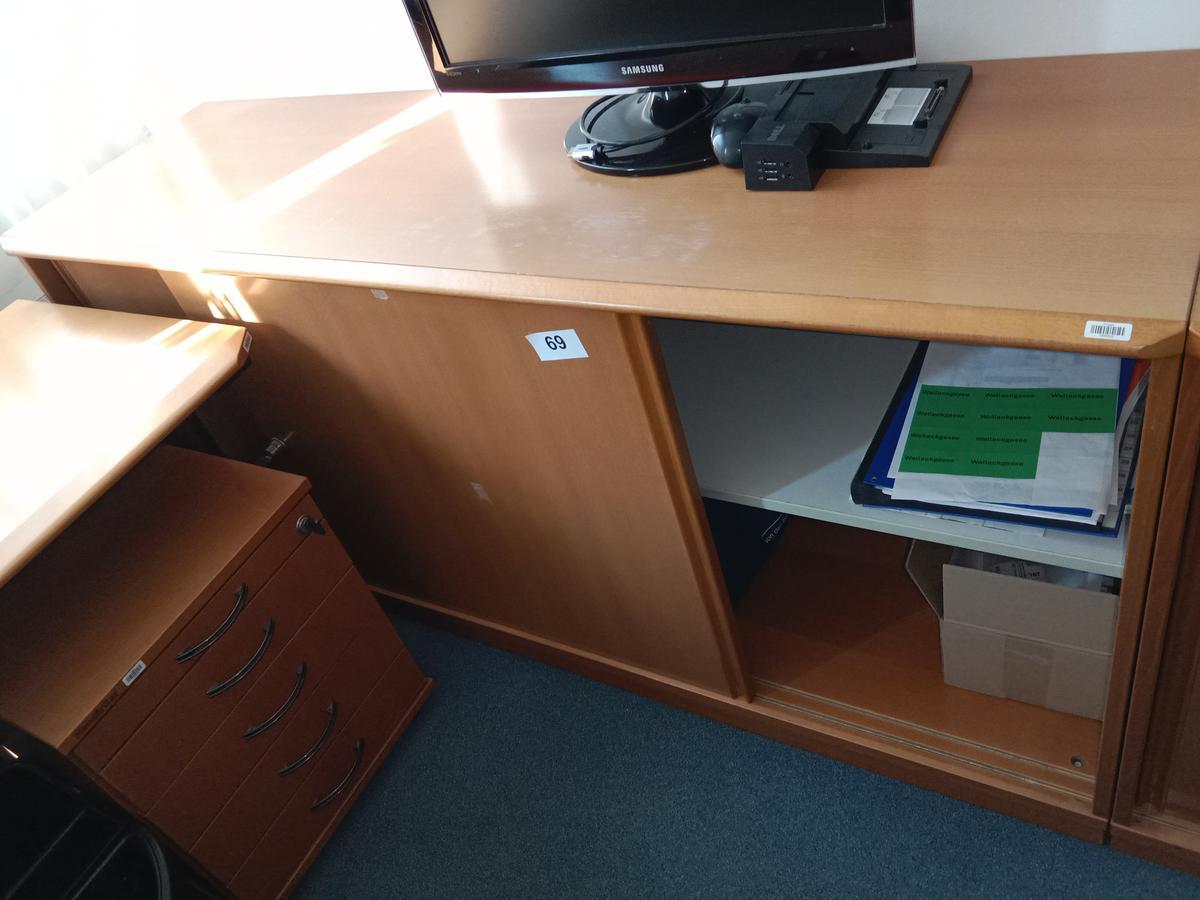 Aktenschrank, 160cm lang, 2 Ordner hoch