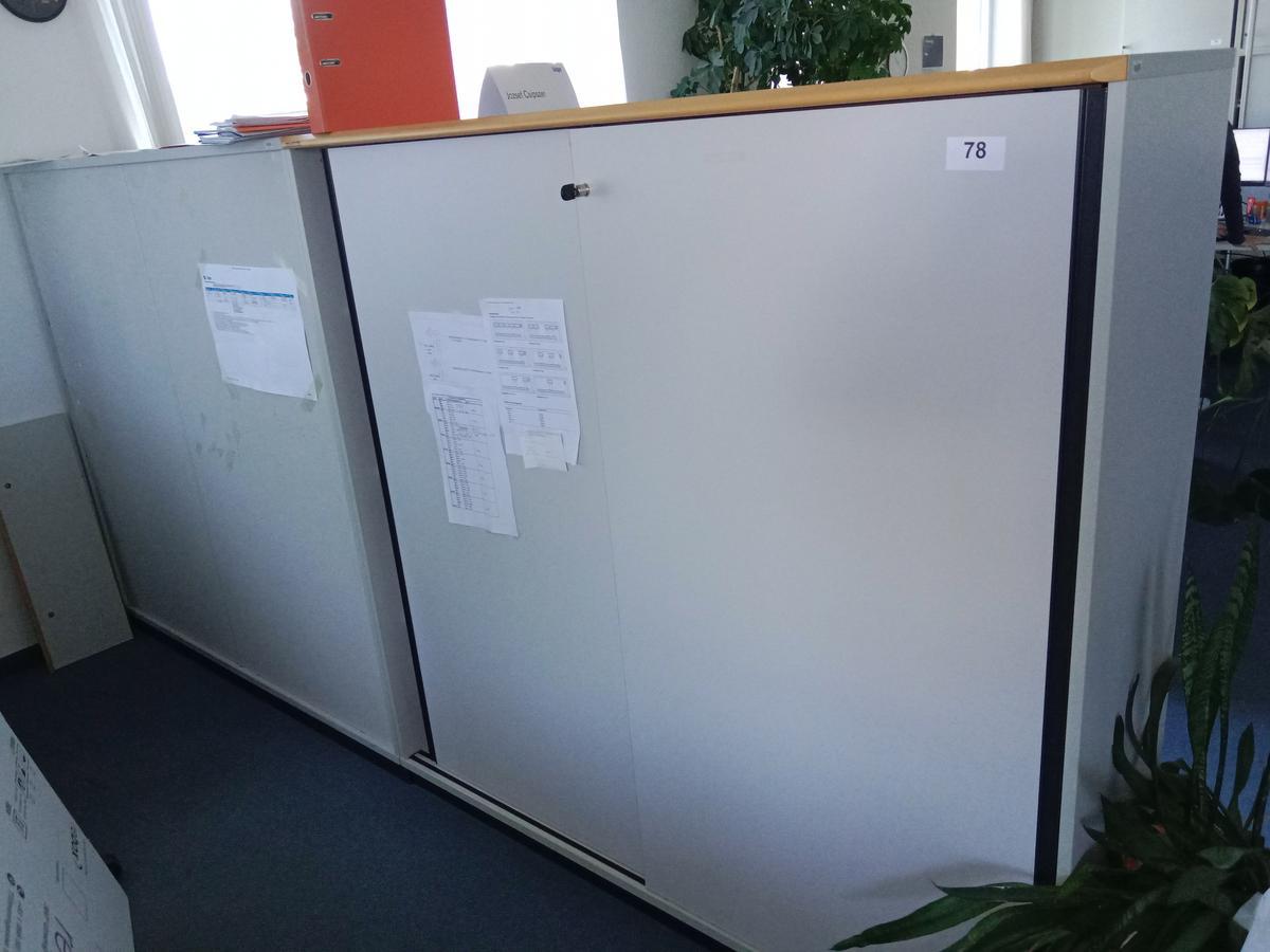 Aktenschrank, 160cm lang, 4 Ordner hoch