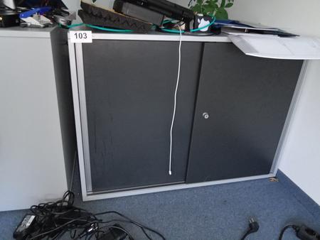 Aktenschrank, 100cm lang, 2 Ordner hoch