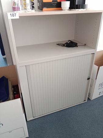 Rollladenschrank, 80cm lang, 3 Ordner hoch