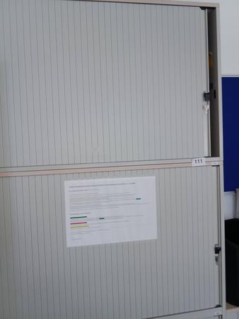 3teiliger Aktenschrank, 120cm lang, 6 Ordner hoch