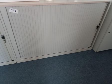 Rollladenschrank, 120cm lang, 2 Ordner hoch