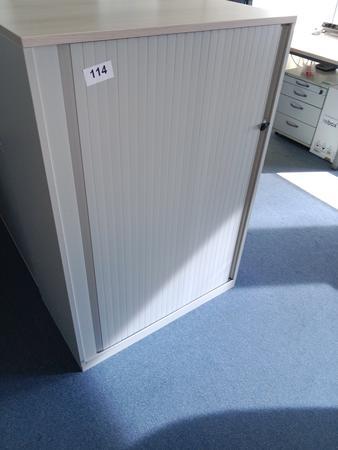 Rollladenschrank, 80cm lang, 3 Ordner hoch