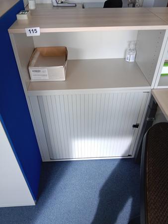 Rollladenschrank, Oberteil offen, 80cm lang, 3 Ordner hoch