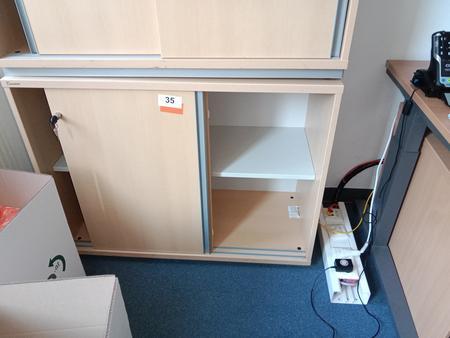 Aktenschrank, 120cm lang, 2 Ordner hoch